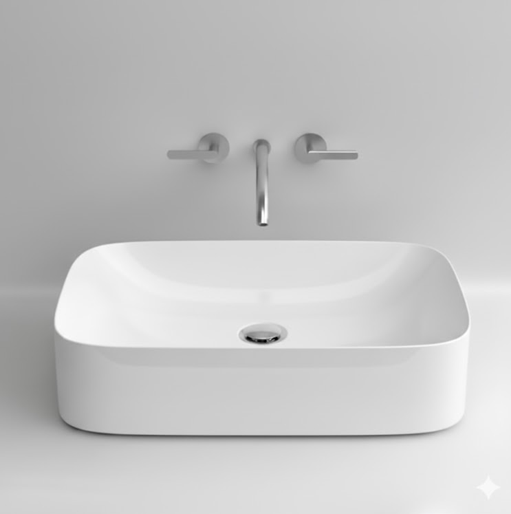 valdama ხელსაბანი Acquerello 60x38h15 WHITE MATT