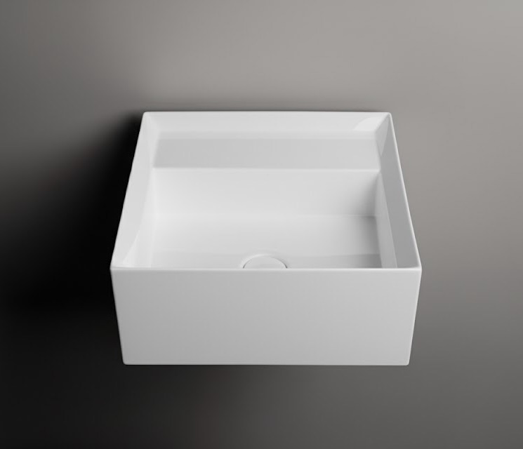 valdama ხელსაბანი cut 45X45H20 WHITE GLOSS