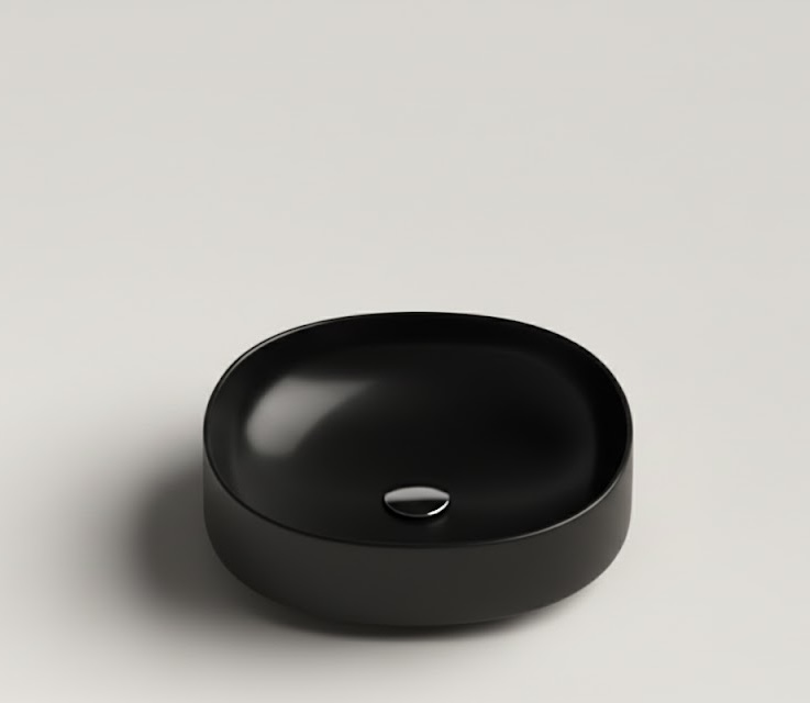 valdama ხელსაბანი DROP 45X42H12 BLACK MATT
