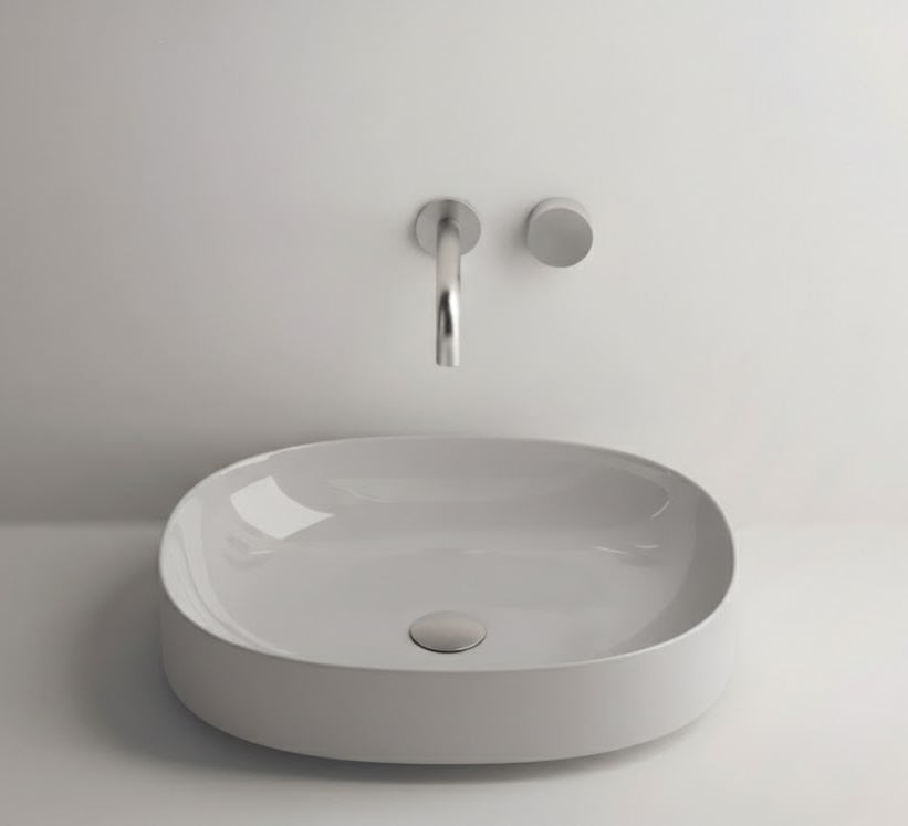 valdama ხელსაბანი Drop 55x45h12 NUVOLA GLOSS