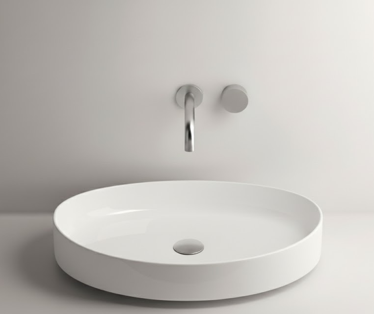 valdama ხელსაბანი Drop 65x40 h12 WHITE GLOSS