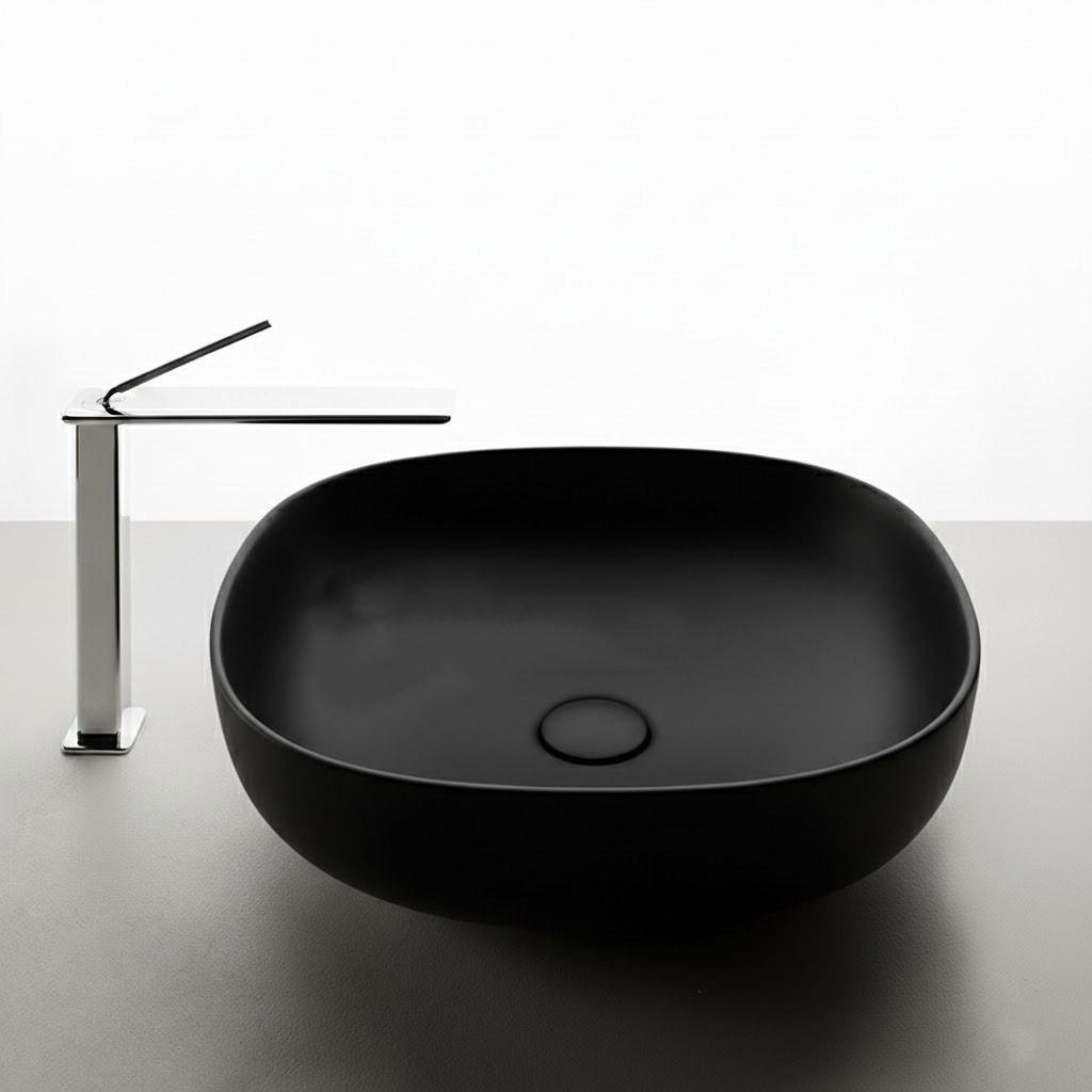 valdama ხელსაბანი Pod 50x45h15 BLACK MATT