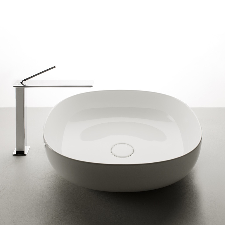 Valdama აბაზანის ხელსაბანი Pod 50x45h15 WHITE GLOSS