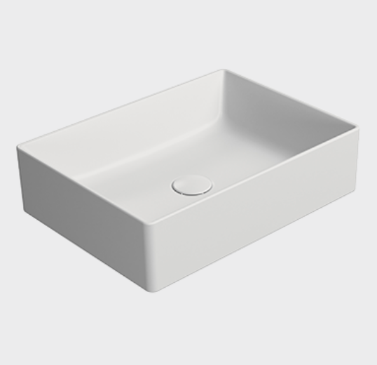 GSI Kube X აბაზანის ნიჟარა 50x37 White Matt