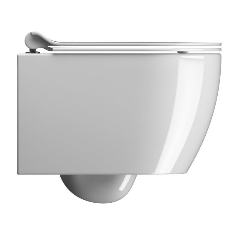 GSI Pura დასაკიდი უნიტაზი 46x35/F Swirlflush bianco lucido