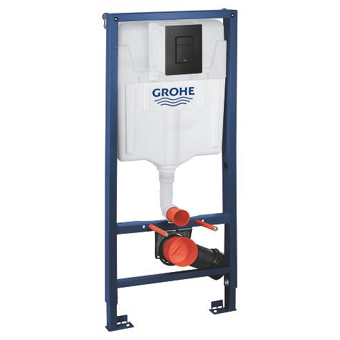 GROHE Rapid SL - ჩასაშენებელი უნიტაზის ცისტერნა შავი ღილაკით 39939000