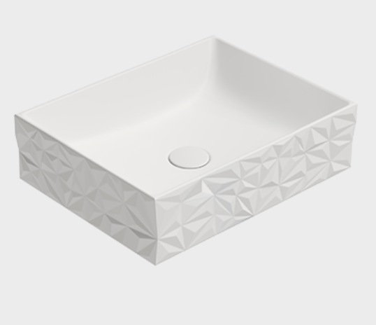 GSI Kube X აბაზანის ხელსაბანი 9440 50x37 White Matt