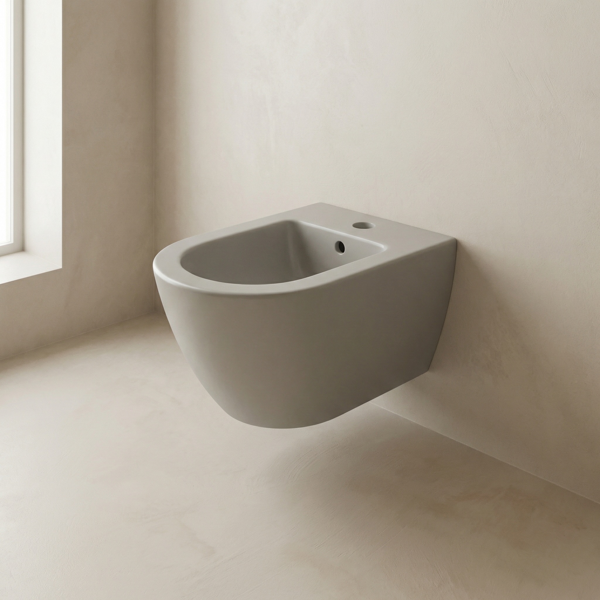 GSI Pura Bidet დასაკიდი ბიდე 8864 50x36 - Cenere Matte