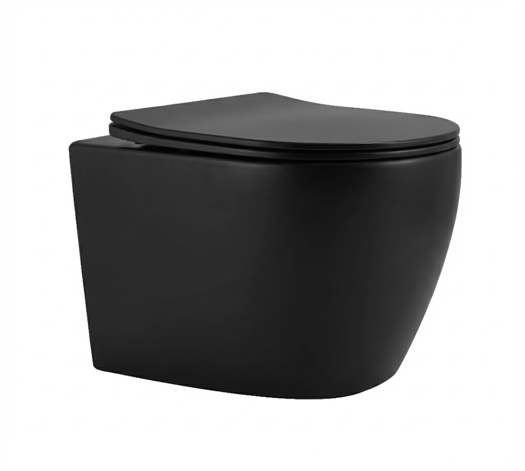 DeRicci დასაკიდი უნიტაზი DRC-WH2106-MB - შავი მატი 490x360x360mm