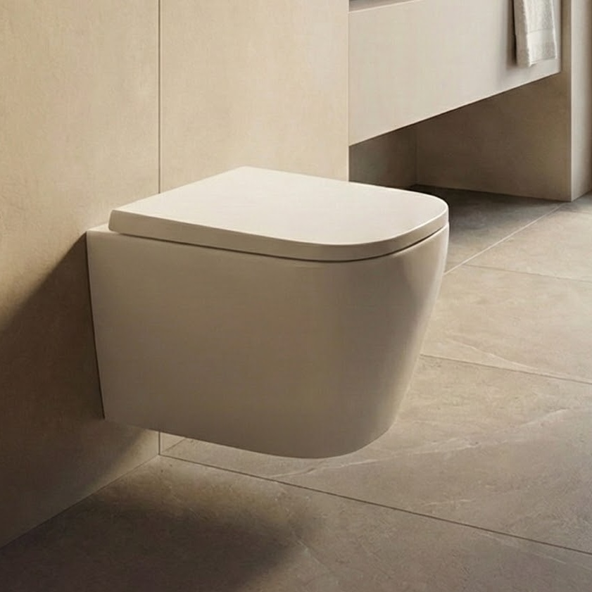 DeRicci დასაკიდი უნიტაზი DRC-WH2103-MW - თეთრი მატი 525x345x360mm