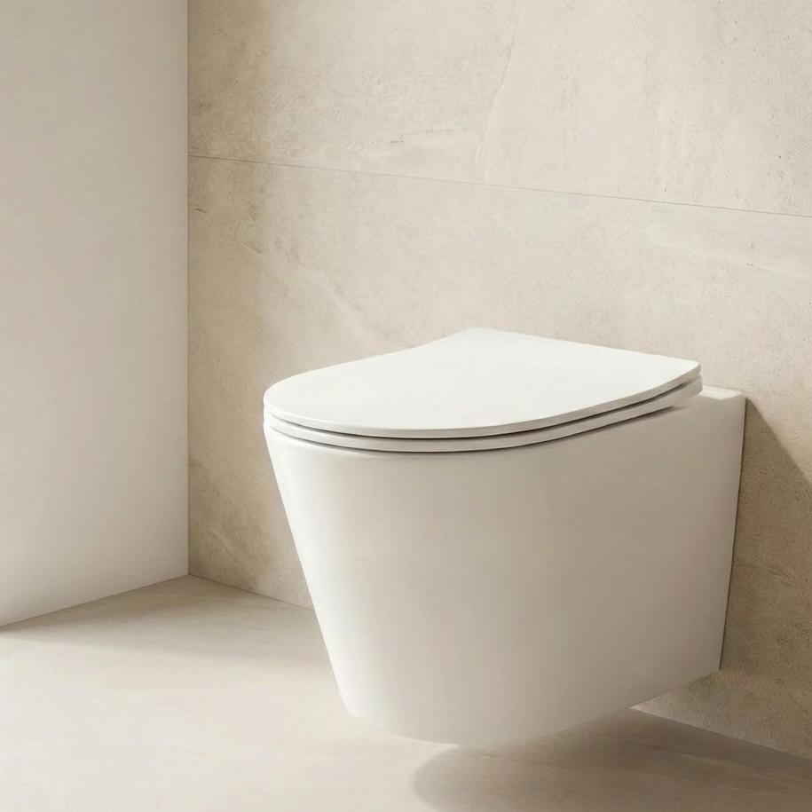 DeRicci დასაკიდი უნიტაზი DRC-WH2104-MW - თეთრი მატი 490x360x360mm
