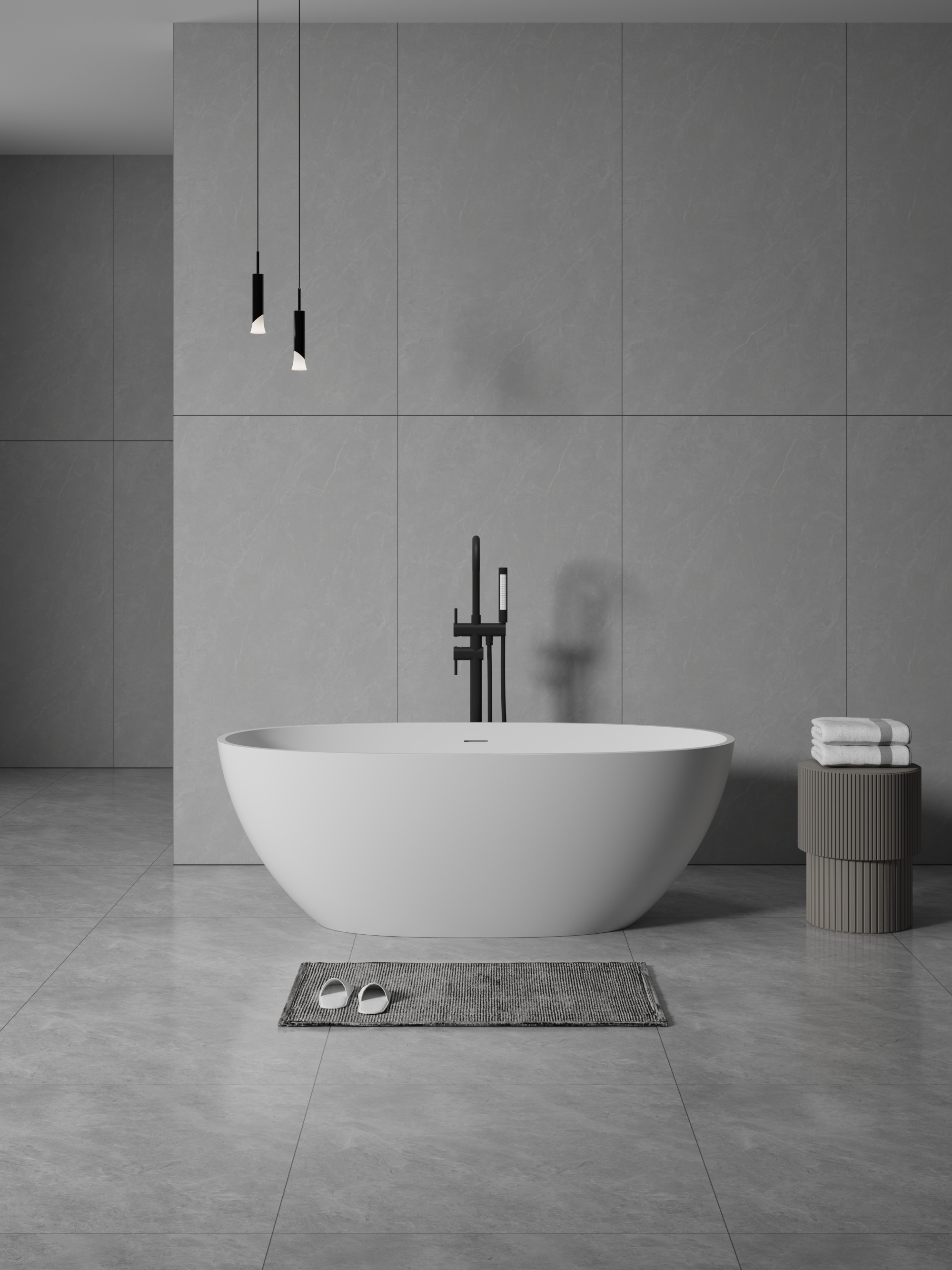 ბუნებრივი ქვის აბაზანა 1800x900x560mm DeRicci Como