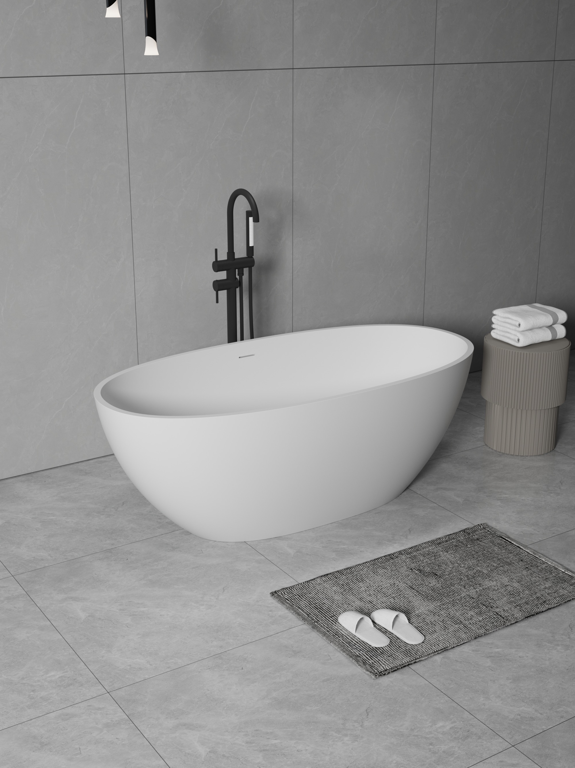 ბუნებრივი ქვის აბაზანა 1800x900x560mm DeRicci Como
