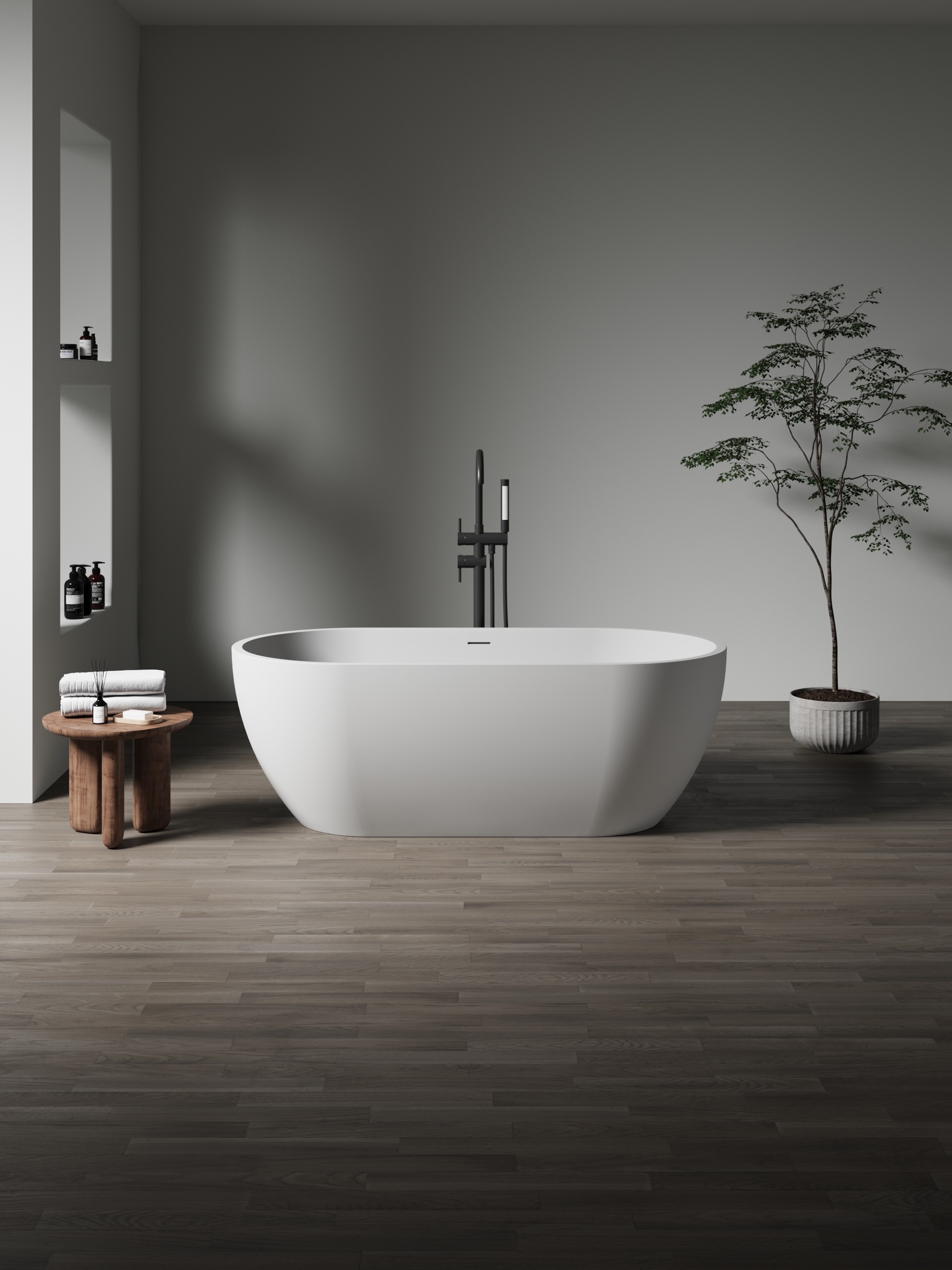 ბუნებრივი ქვის აბაზანა 1500x700x560mm DeRicci Capri