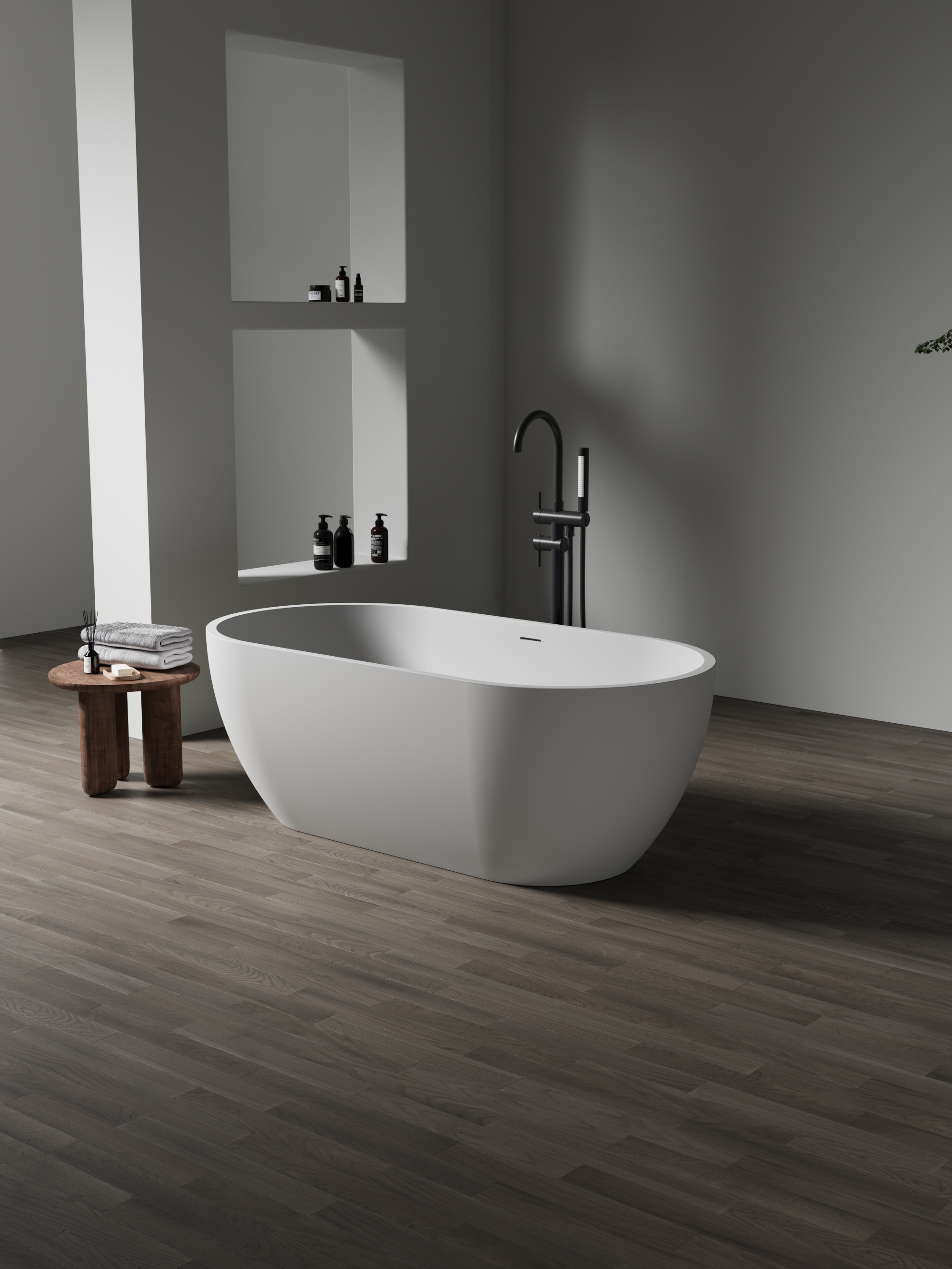 ბუნებრივი ქვის აბაზანა 1500x700x560mm DeRicci Capri