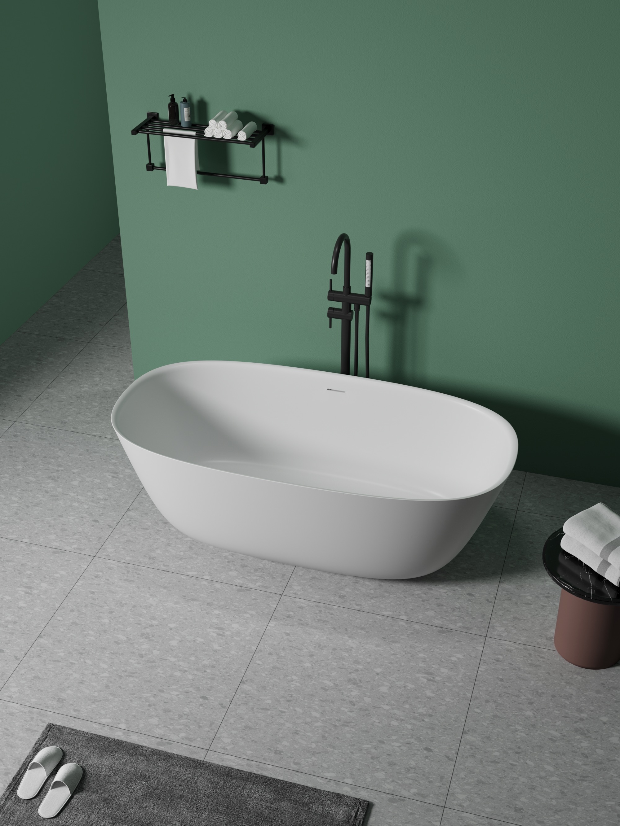 ბუნებრივი ქვის აბაზანა 1500x750x560mm DeRicci Sorrento