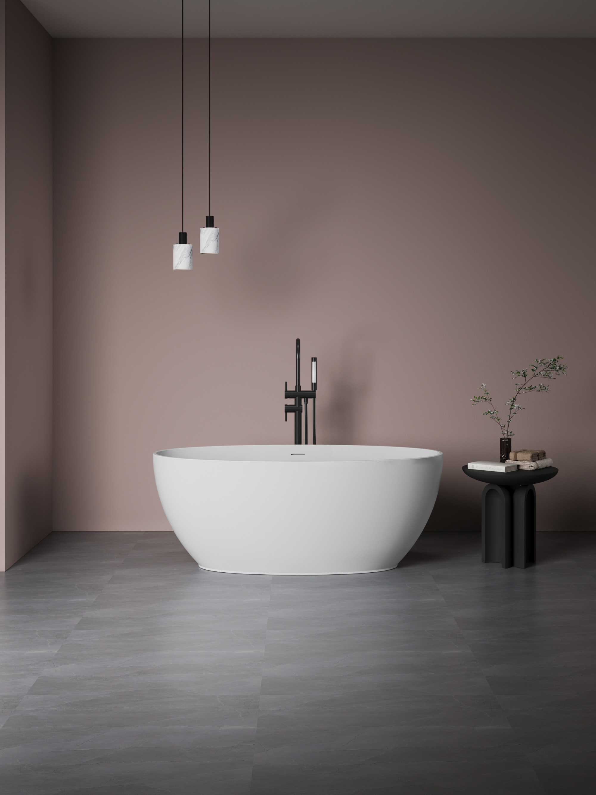 ბუნებრივი ქვის აბაზანა 1500x750x580mm DeRicci Positano