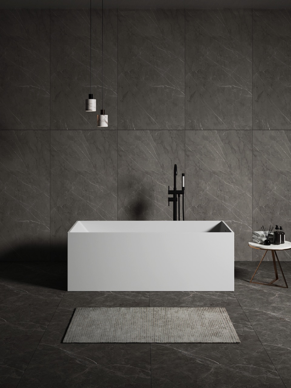 ბუნებრივი ქვის აბაზანა 1700x720x560mm DeRicci Maggiore