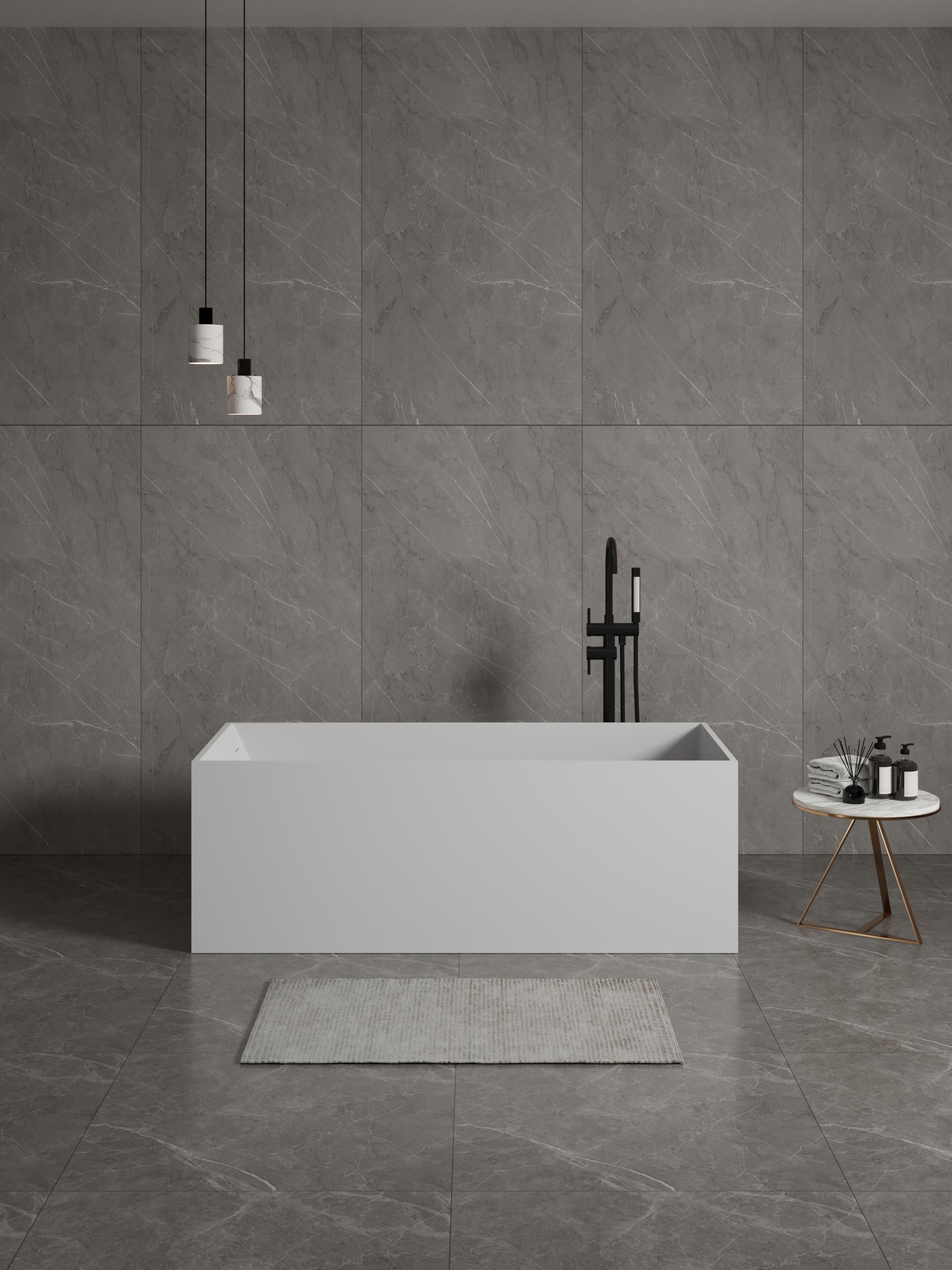 ბუნებრივი ქვის აბაზანა 1700x720x560mm DeRicci Ravello