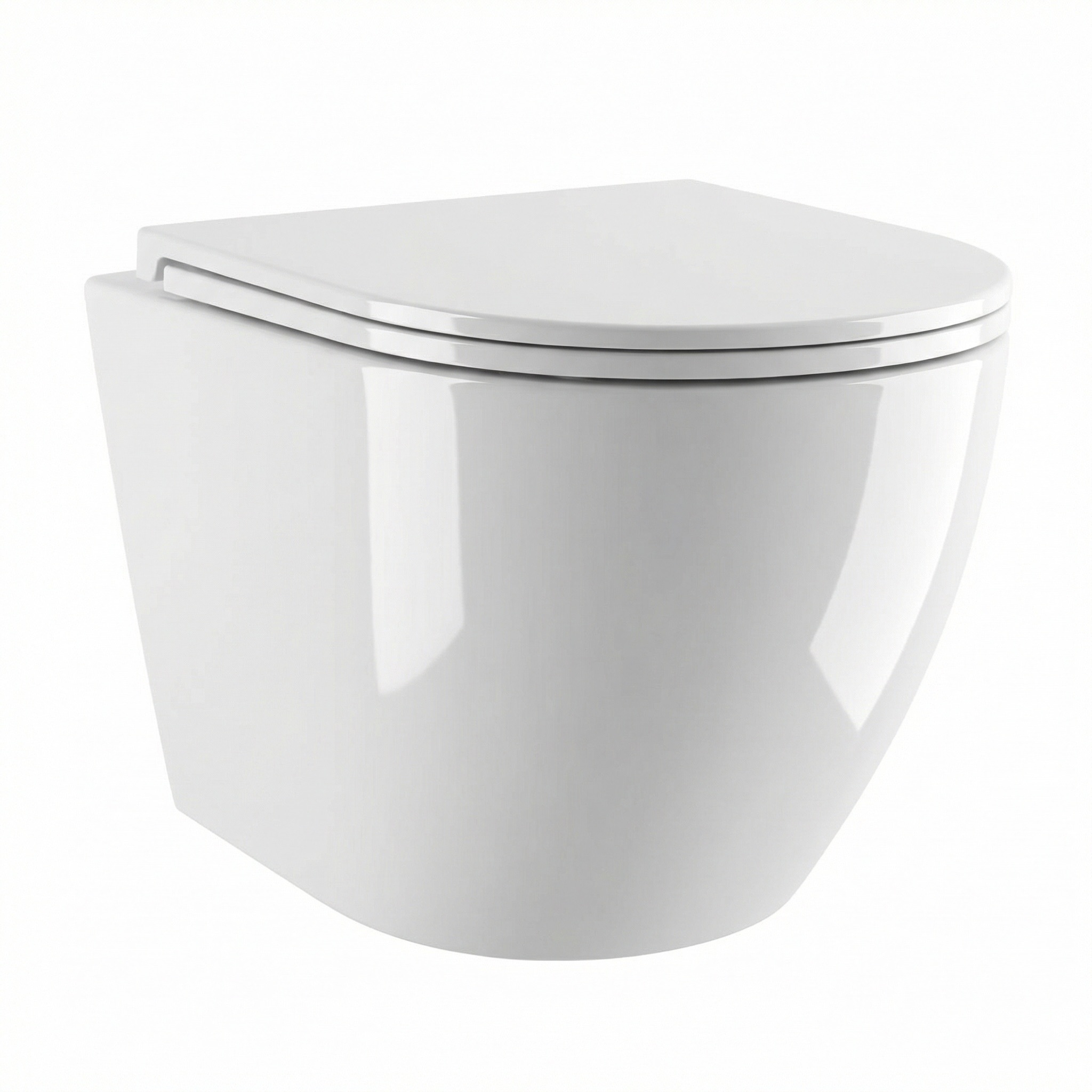 Grassi დასაკიდი უნიტაზი 9003WG - თეთრი პრიალა (500x360x370mm)