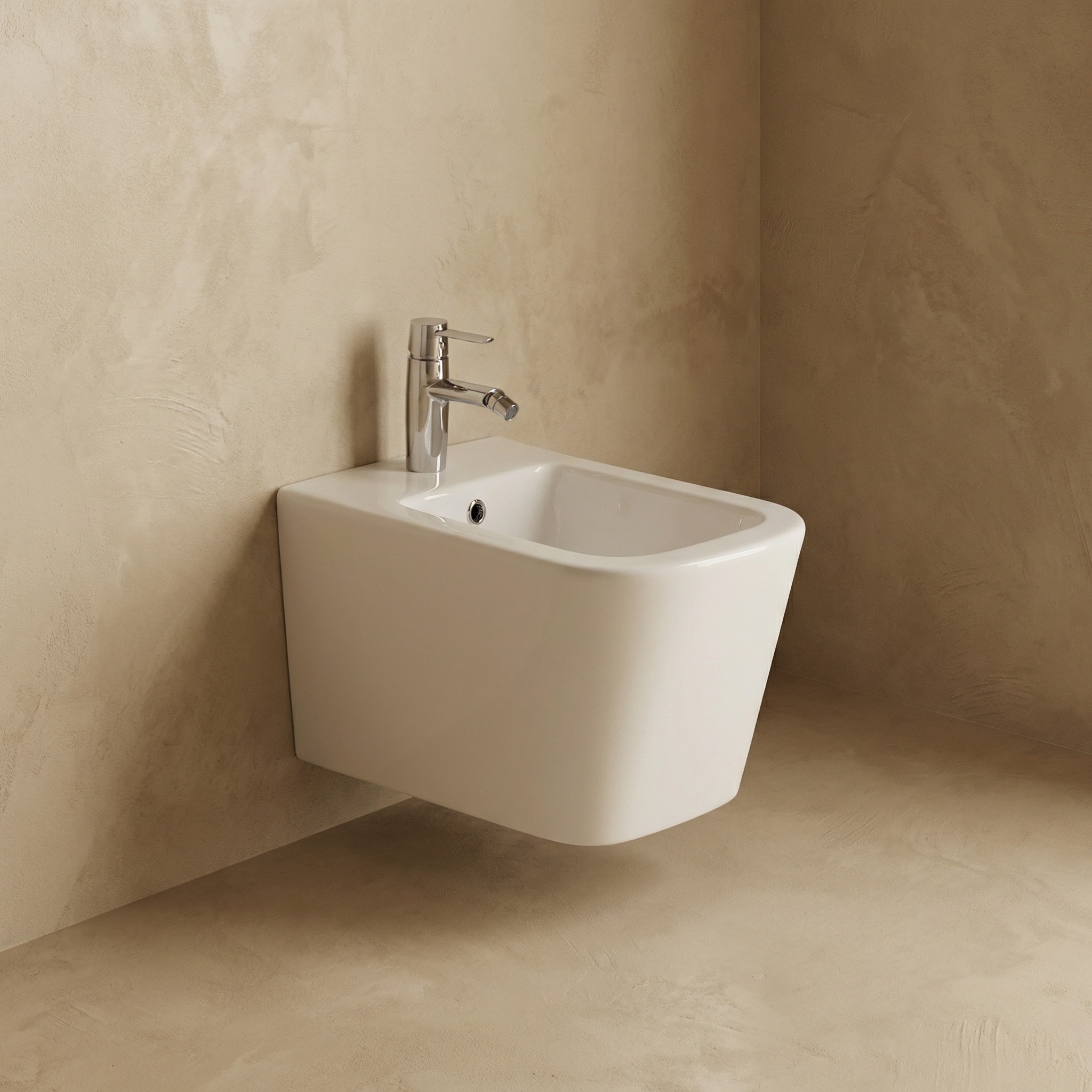 DeRicci დასაკიდი ბიდე DE-1303G-Ario 550x360x320 - თეთრი პრიალა