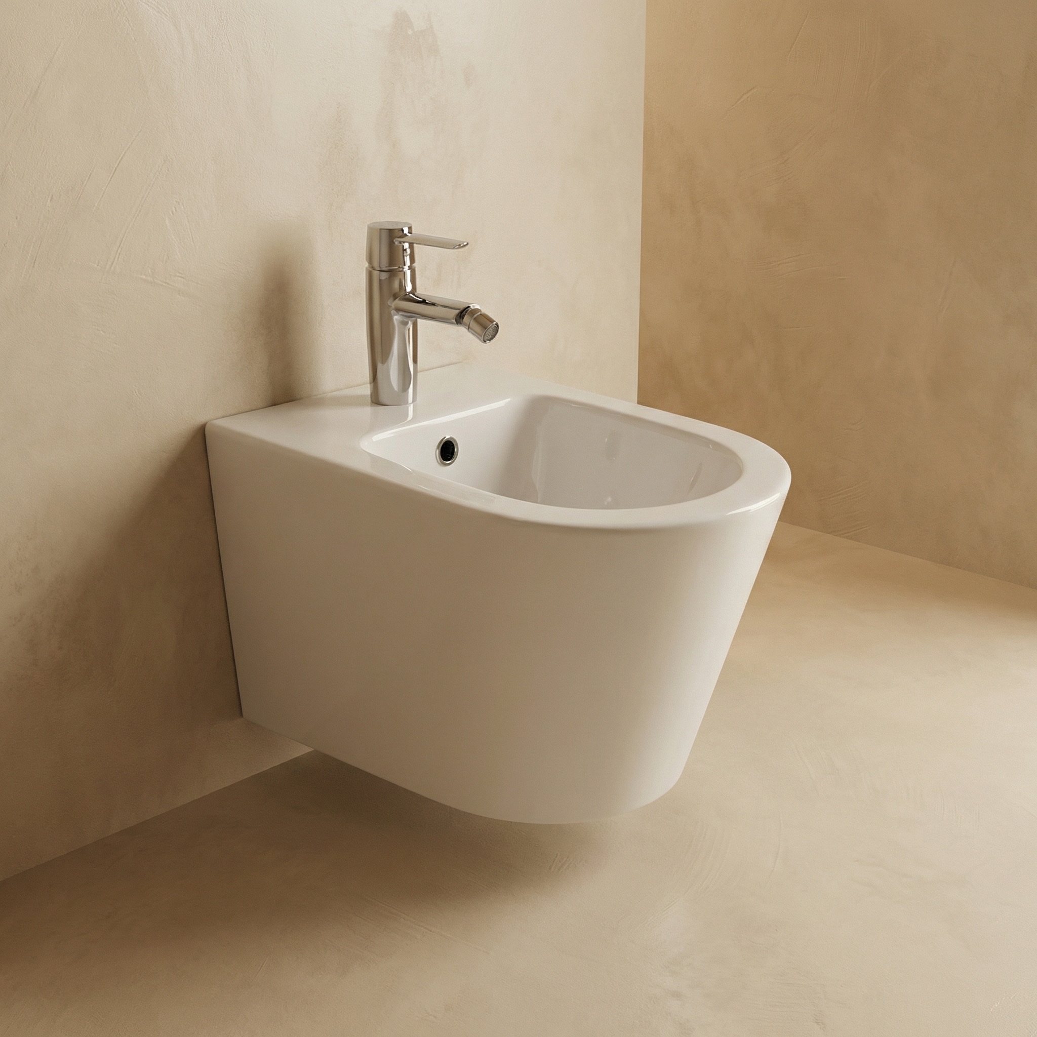 DeRicci დასაკიდი ბიდე DE-1380G-Lusso 550x360x320 - თეთრი პრიალა