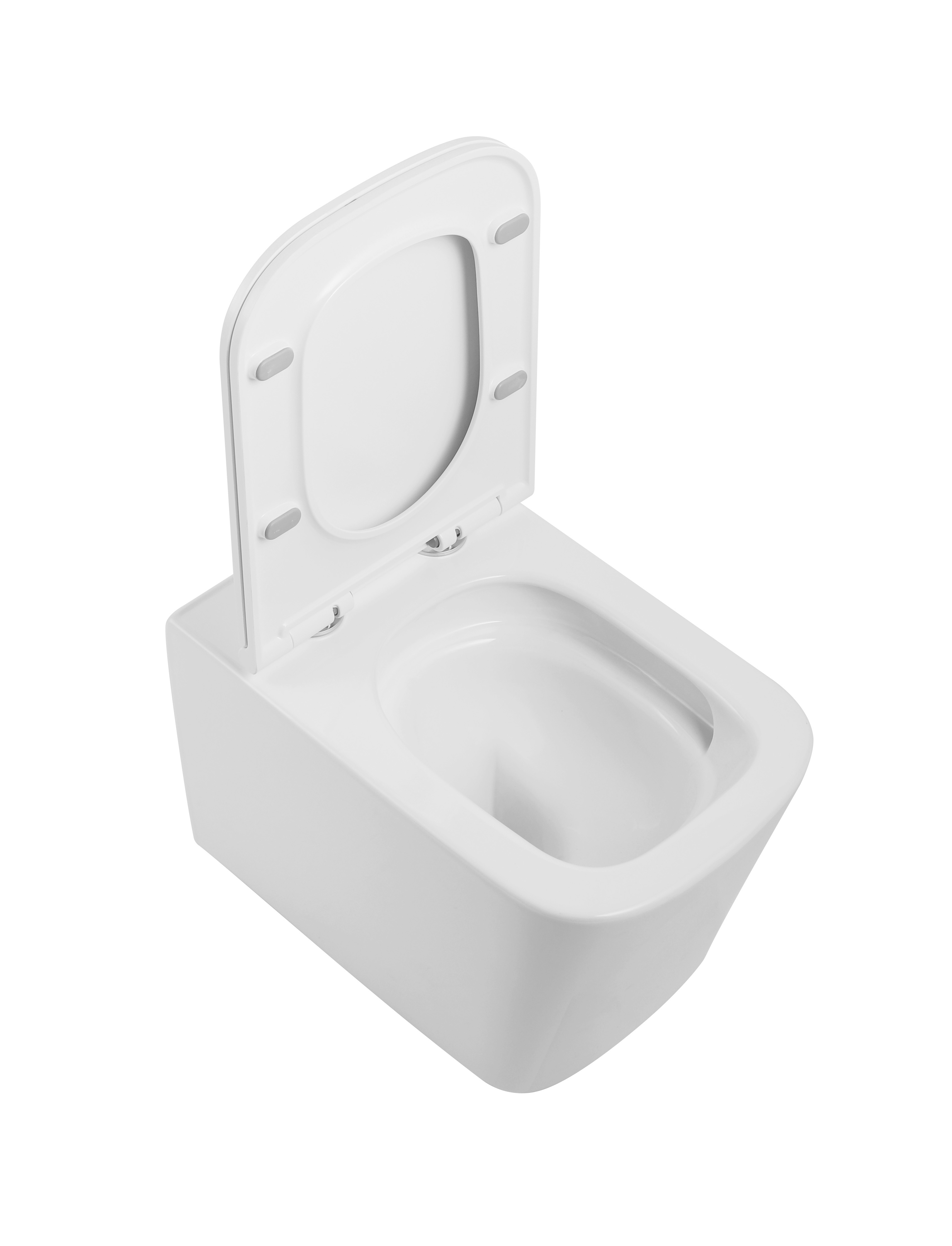 DeRicci დასაკიდი უნიტაზი DRC-WH2102A - თეთრი პრიალა 525x345x360mm