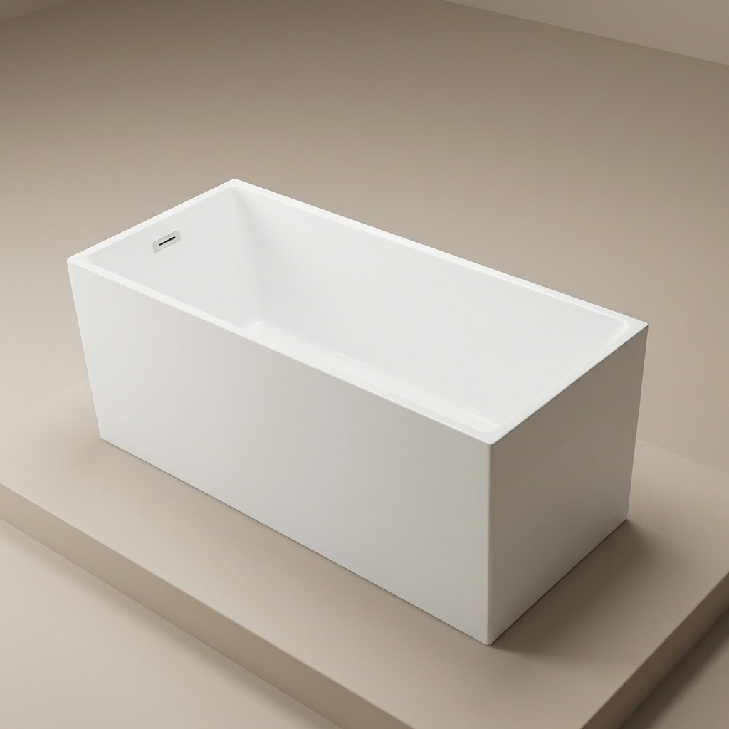 Grassi აკრილის აბაზანა WM3169-1500 - თეთრი 1500x750x580