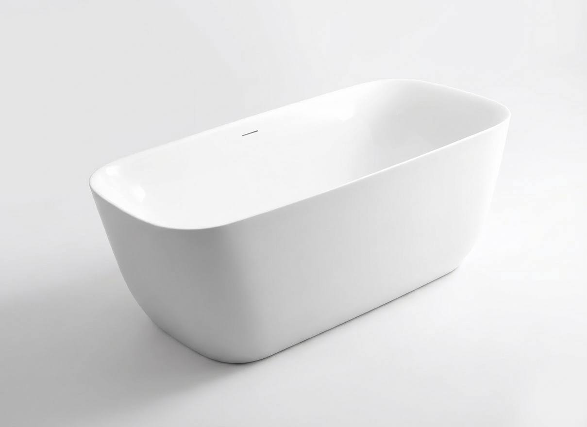 Grassi აკრილის აბაზანა WM3282-1500 - თეთრი 1500x750x580
