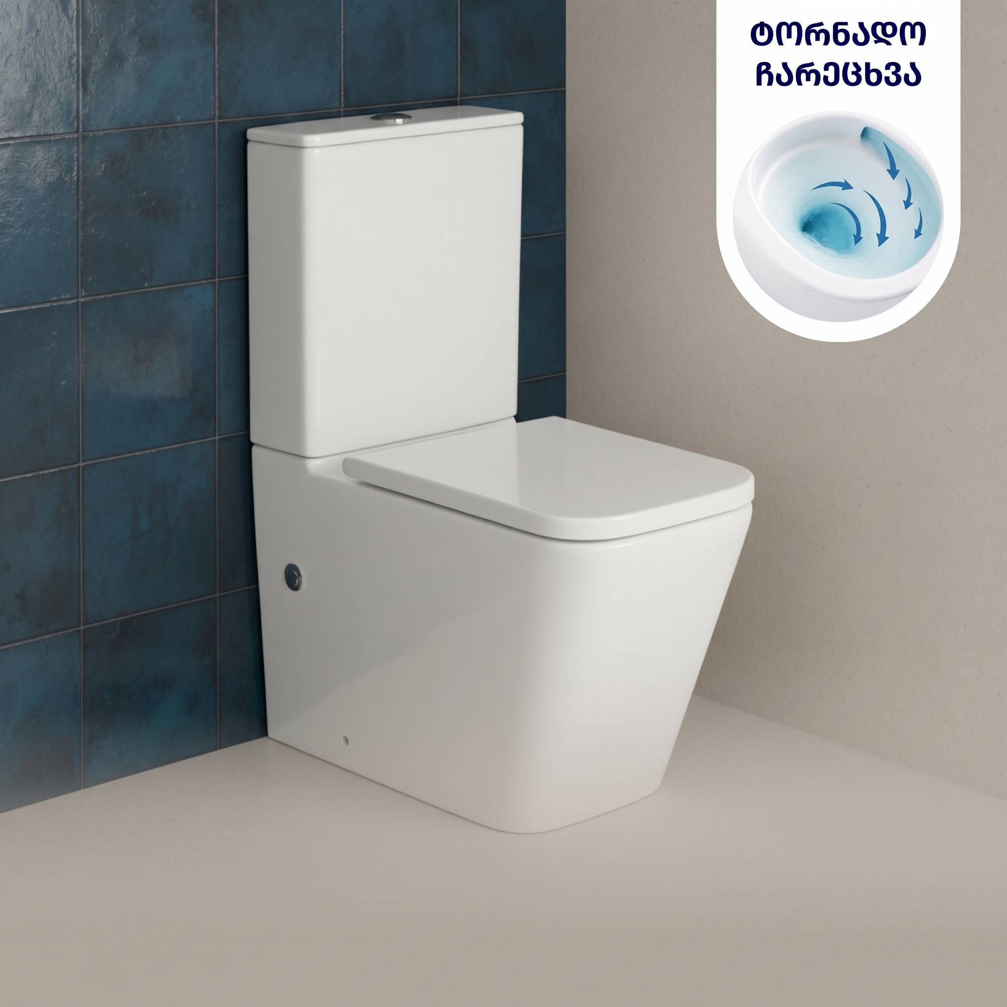 Grassi 350 6003A დასადგამი უნიტაზი 850x600x380